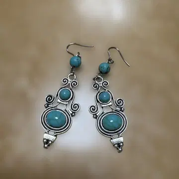 터콰이즈 실버 925 귀걸이