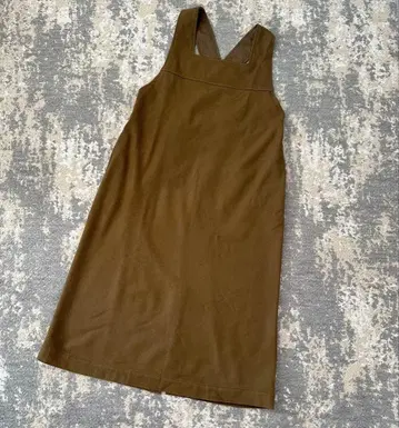 Grin 울 롱 원피스 오버롤 스커트