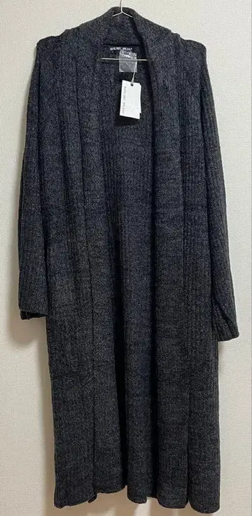 택 포함 새상품 BAREFOOT DREAMS 다크 그레이 롱 가디건 M