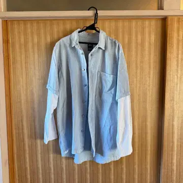 ZARA 라이트 블루 데님 셔츠
