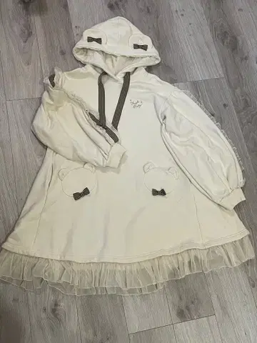 Angelic Pretty 베어 스트라이프 리본 컷 원피스