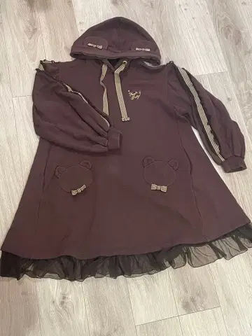 Angelic Pretty 베어 스트라이프 리본 컷 원피스