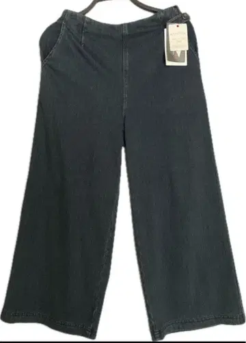 데님 속기모 따뜻한 팬츠 가우초 팬츠