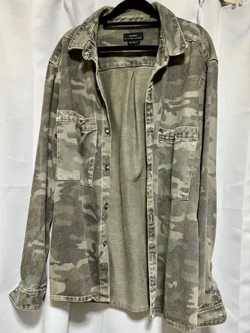 ZARAmen's men's 카모플라쥬 두꺼운 원단 셔츠 자켓