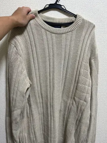 TOMMY HILFIGER 베이지 니트 스웨터