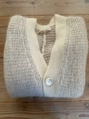 에스트네이션 라메 믹스 모헤어 니트 가디건