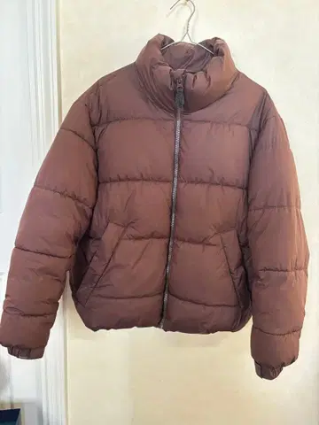 H&M 다운 자켓 M 사이즈 브라운