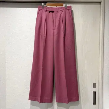 프레임워크 울 캐시미어 와이드 팬츠 핑크 38 1114