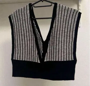 268 그로브 그로브 뷔스티에 M 사이즈 니트 베스트 블랙