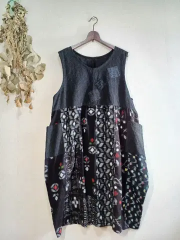 기모노 리메이크 오버롤 스커트 롱 튜닉 원피스