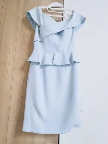 라이트 블루 페플럼 드레스 S 사이즈