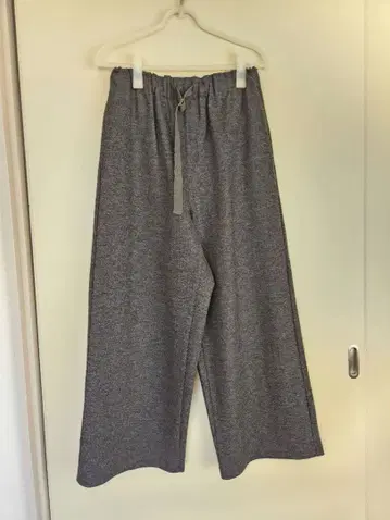 zucca 주카 차콜 그레이 와이드 팬츠 M