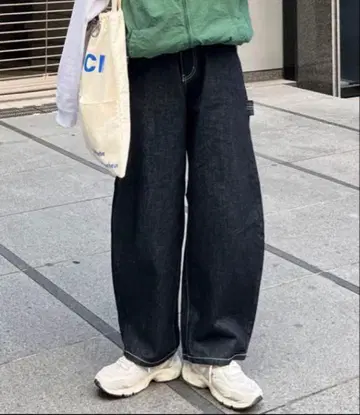 CPCM 커브 페인터 데님 팬츠 L 네이비