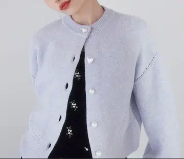 VIS 하트 버튼 가디건