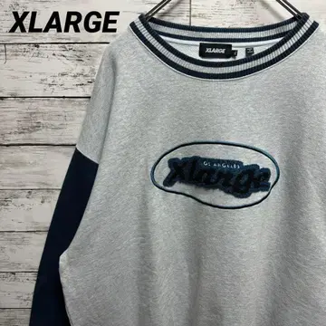 435a [ 헤이세이 플라밍고 착용 ] 엑스라지 빅 파일 로고 맨투맨