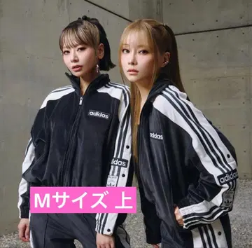 adidas 블랙 벨로아 소재 저지 M (시게모리 사토미)