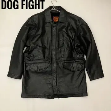 양가죽 DOG FIGHT 카 코트 라이너 포함 싱글 블랙 XL