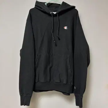 Champion Reverse Weave 후드티 L 블랙