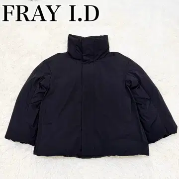 컨디션 최상 FRAY I.D 워터 렌트 미들 다운 코트 블랙