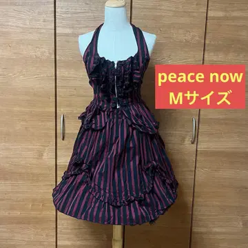 peace now 빨검 스트라이프 고스로리 상의 스커트 묶음 판매