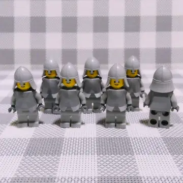 [ 새상품 ] LEGO 미니 피규어 정품 실버 나이트 캐슬 일괄