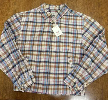 VAN JAC 블루종 마드라스 체크 L