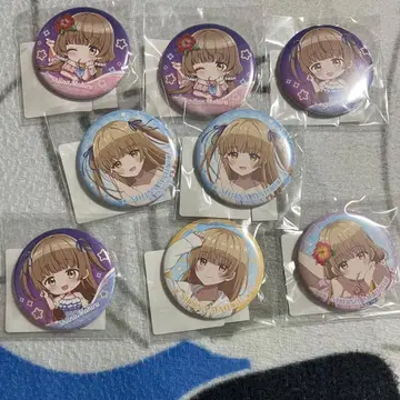 DMM 스크래치 옆집 천사 시이나 마히루 여름방학 캔뱃지 모음