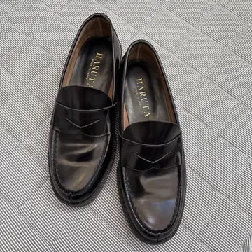 HARUTA 로퍼 7060 블랙 27 EEE