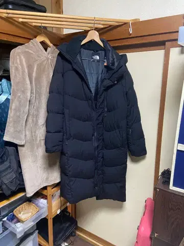 THE NORTH FACE 블랙 롱 다운 자켓 M