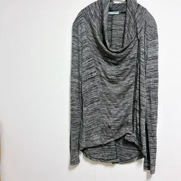 [ L ] maurices 드레이프 디자인 후드티 그레이 계열 비대칭