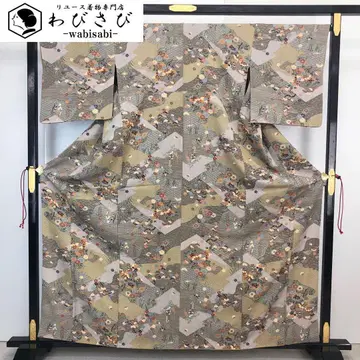 코몬 사계절 꽃 무늬 사슴 무늬 크레이프 원단 K-4420