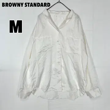 BROWNY STANDARD 브라우니 스탠다드 새틴 스키퍼 셔츠