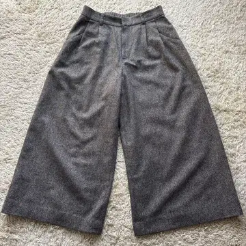 그레이 와이드 팬츠 여성용