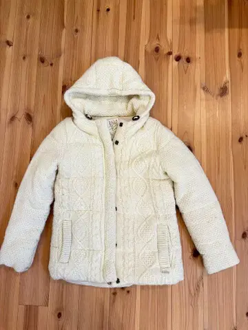 BILLABONG 다운 자켓 M 화이트 여성용 아우터