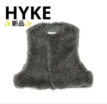 HYKE FAUX SHEARLING CROPPED VEST