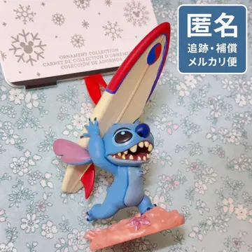 디즈니 스티치 서핑보드 크리스마스 오너먼트 피규어 레어