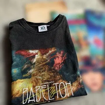 미세스 그린애플 바벨탑 티셔츠 S 플라이어 & 편지