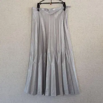 실버 플리츠 스커트 사이즈 34