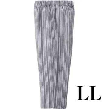 타카시마 치지미 전체 밴딩 팬츠 남성용 바지 룸웨어 롱 바지 LL 그레이