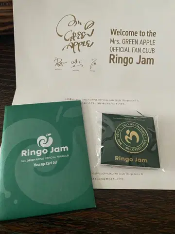 Mrs. GREEN APPLE 핀 배지 & 메시지 카드 세트