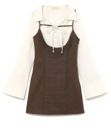 andmaryBetty layered check dress