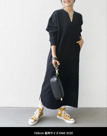 SHIPSany 택 포함 새상품 USA 코튼 속기모 포켓 원피스