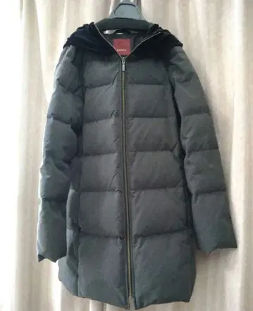 AMACA 후드 부착 다운 자켓 다크 그레이