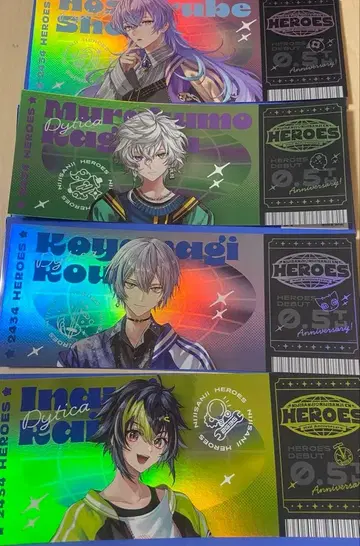 HEROES half Anniversary 티켓풍 카드 Dytica