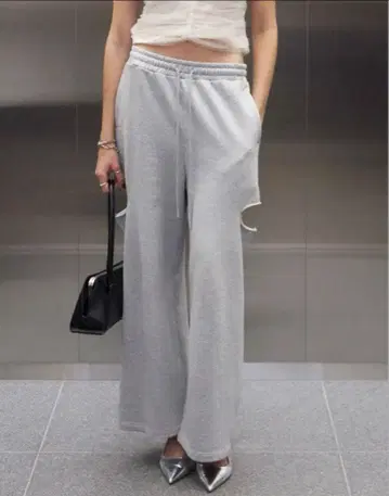 JOSEMOON WIDE SLIT SWEAT PANTS