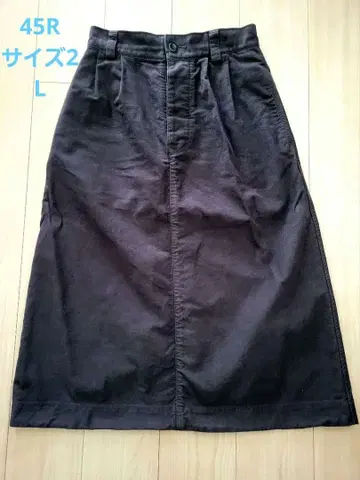 새상품급 45R 45rpm 몰스킨 워크 스커트