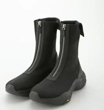 새상품급 인기 emmi 니트 부츠 Vibram 밑창 23cm 블랙