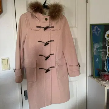 Aylesbury 살몬 핑크 더플 코트