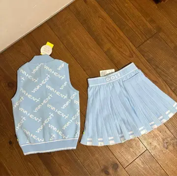 시착만 한 상품 비바 하트 여성용 니트 베스트 니트 스커트 38