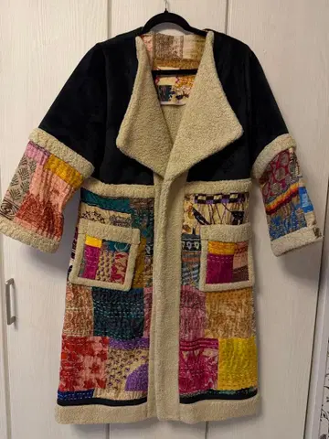 PARDISPARA 패치워크 롱 코트